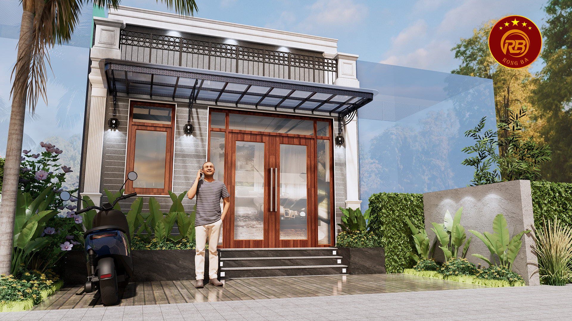 nhà cấp 4 3 phòng ngủ 300 triệu mái bằng 1