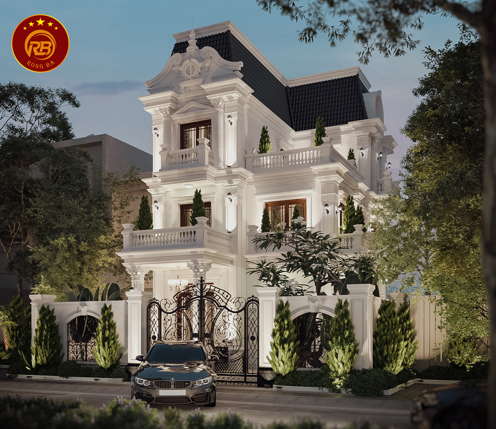 biệt thự tân cổ điển 3 tầng 3