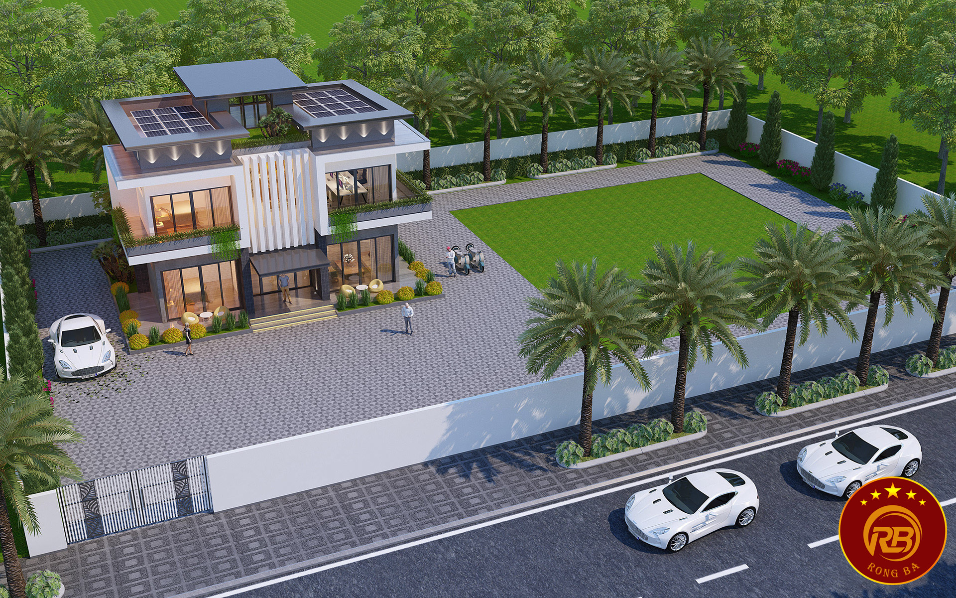 biệt thự 2 tầng 3