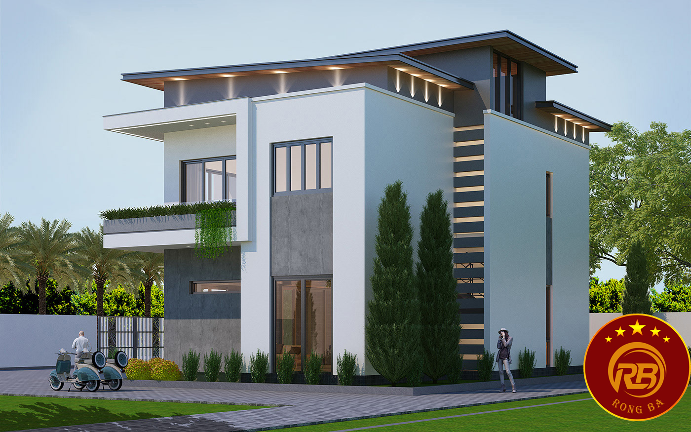 biệt thự 2 tầng 5