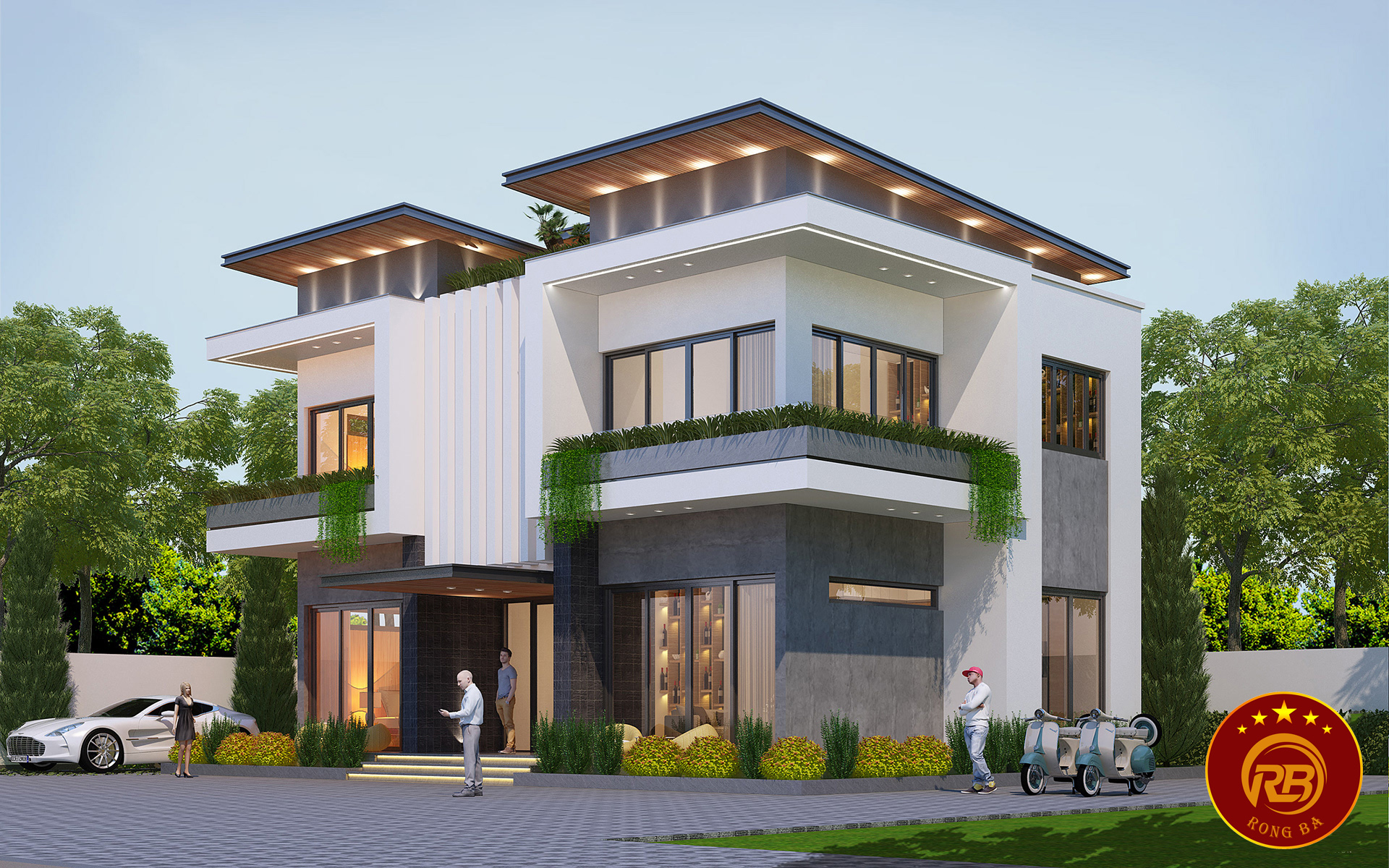 biệt thự 2 tầng