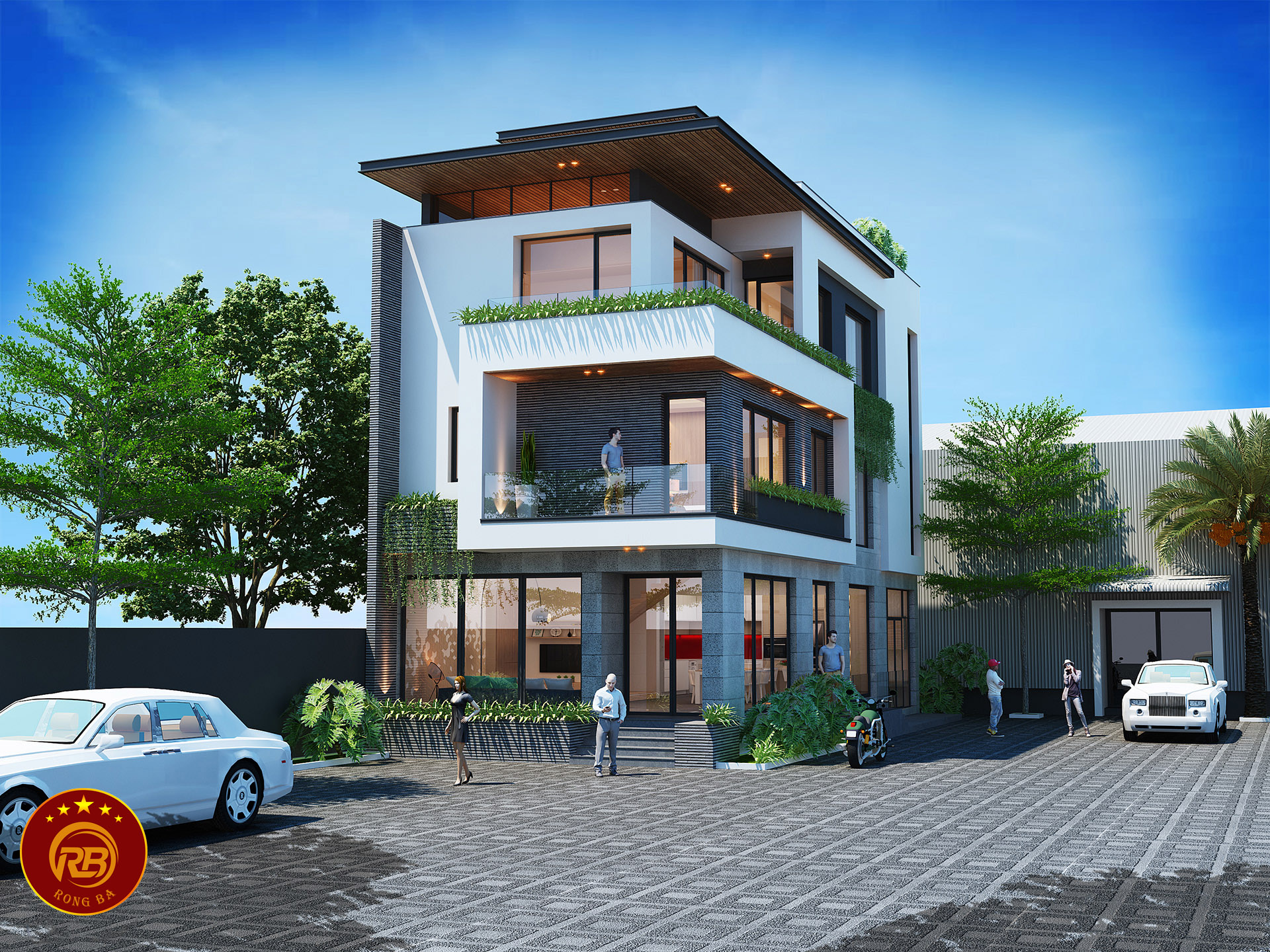 biệt thự 3 tầng 1