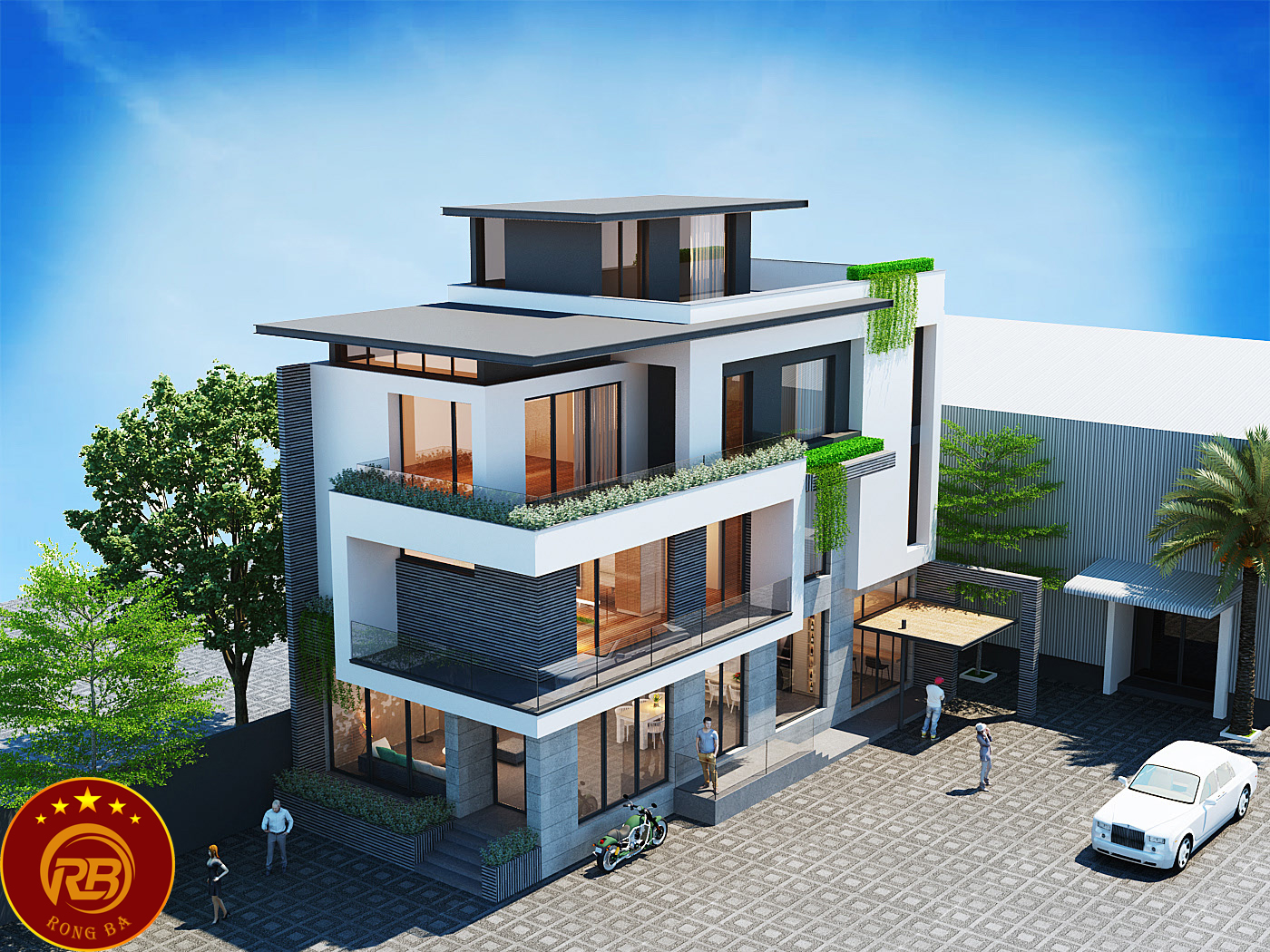 biệt thự 3 tầng 2