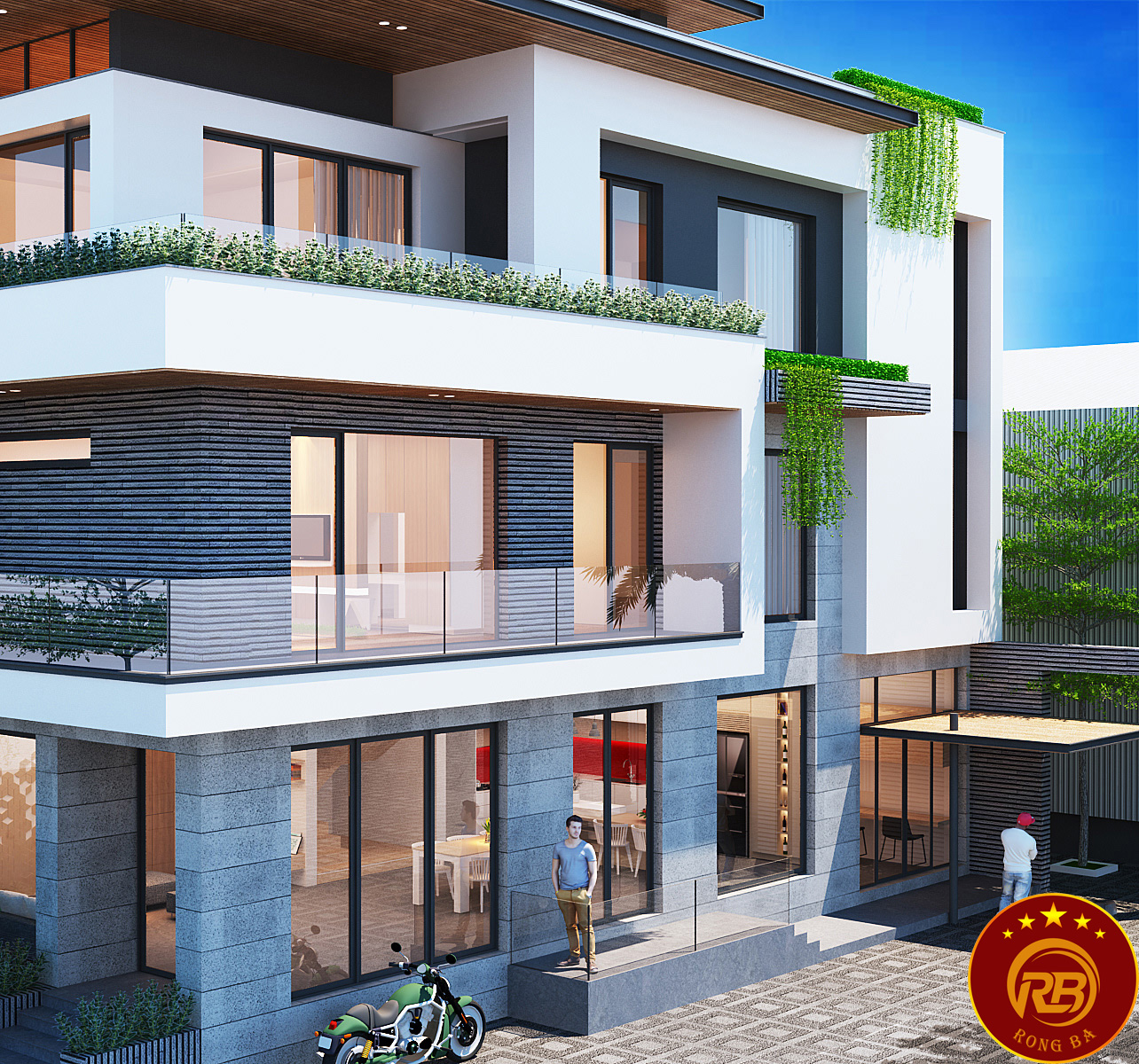 biệt thự 3 tầng 5
