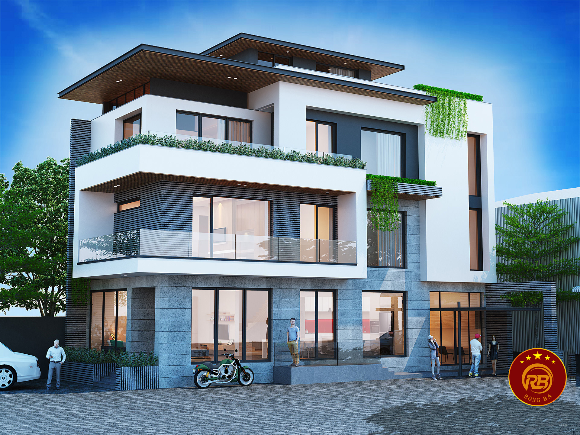 biệt thự 3 tầng 8