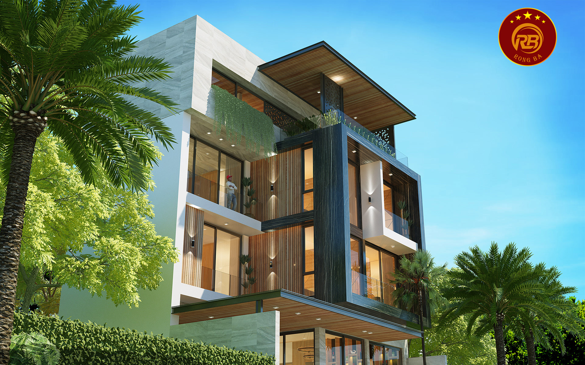 biệt thự 3 tầng hiện đại 2