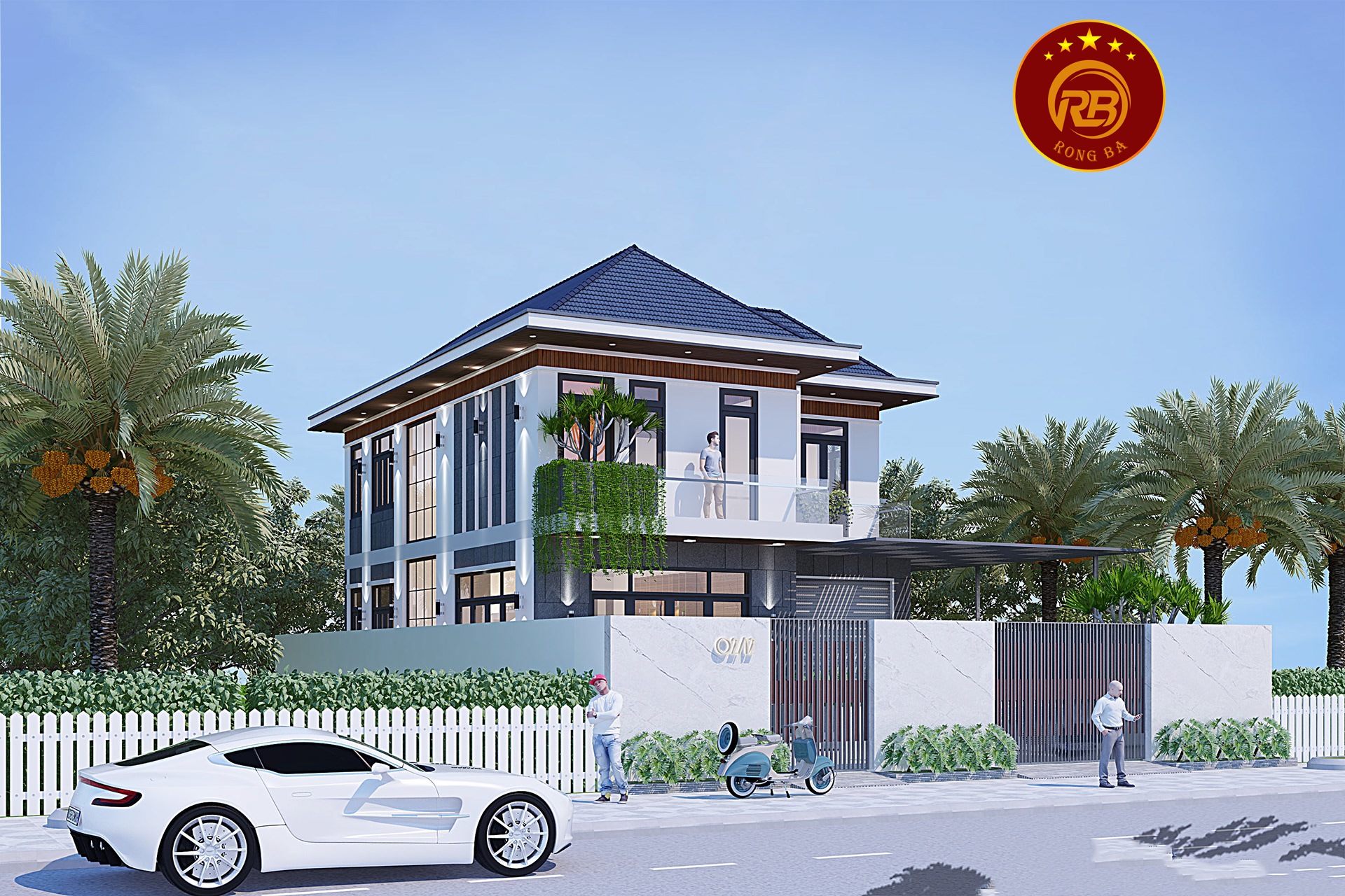 mẫu nhà biệt thự đẹp 3