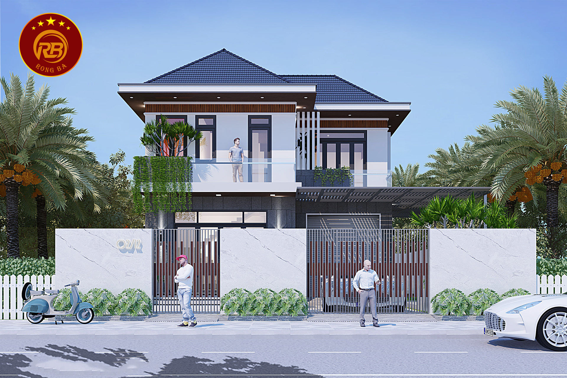 mẫu nhà biệt thự đẹp 4