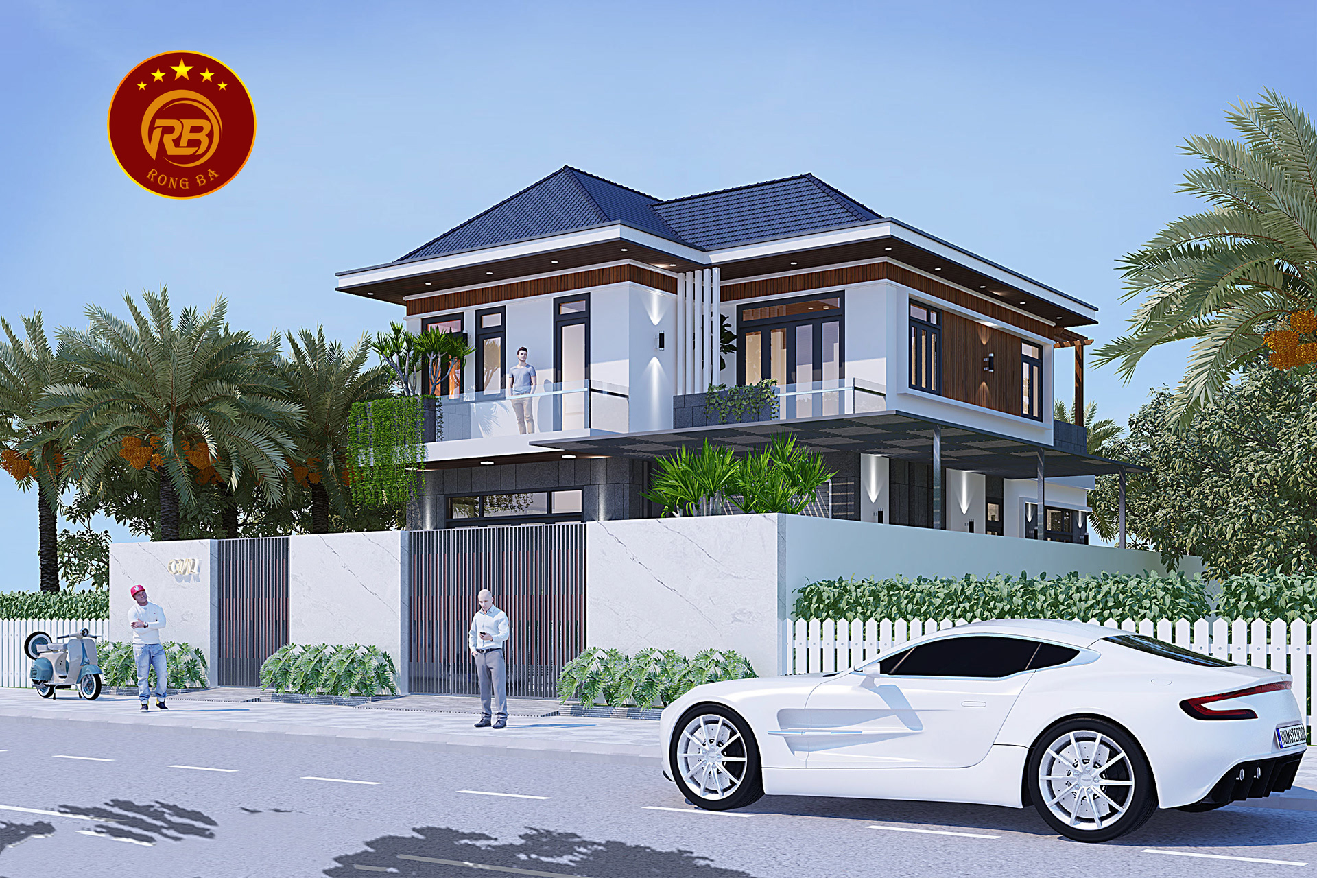 mẫu nhà biệt thự đẹp 6