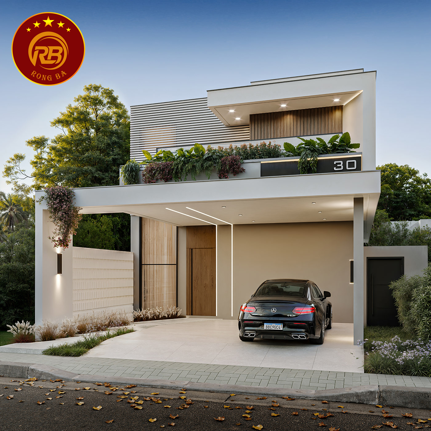 Gợi ý mẫu thiết kế nhà biệt thự 2 tầng 100m2 thẩm mỹ cao 1