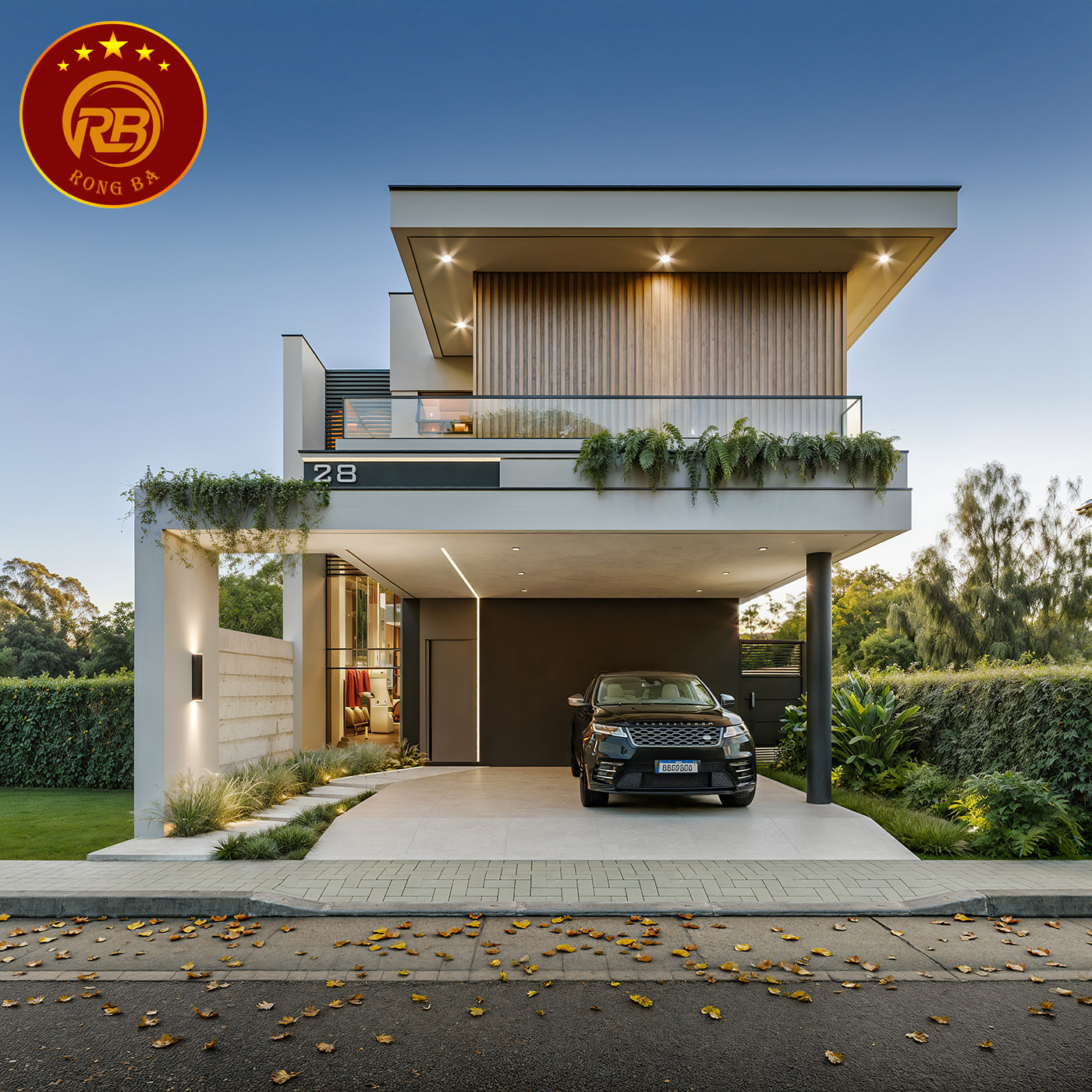 Gợi ý mẫu thiết kế nhà biệt thự 2 tầng 100m2 thẩm mỹ cao 10