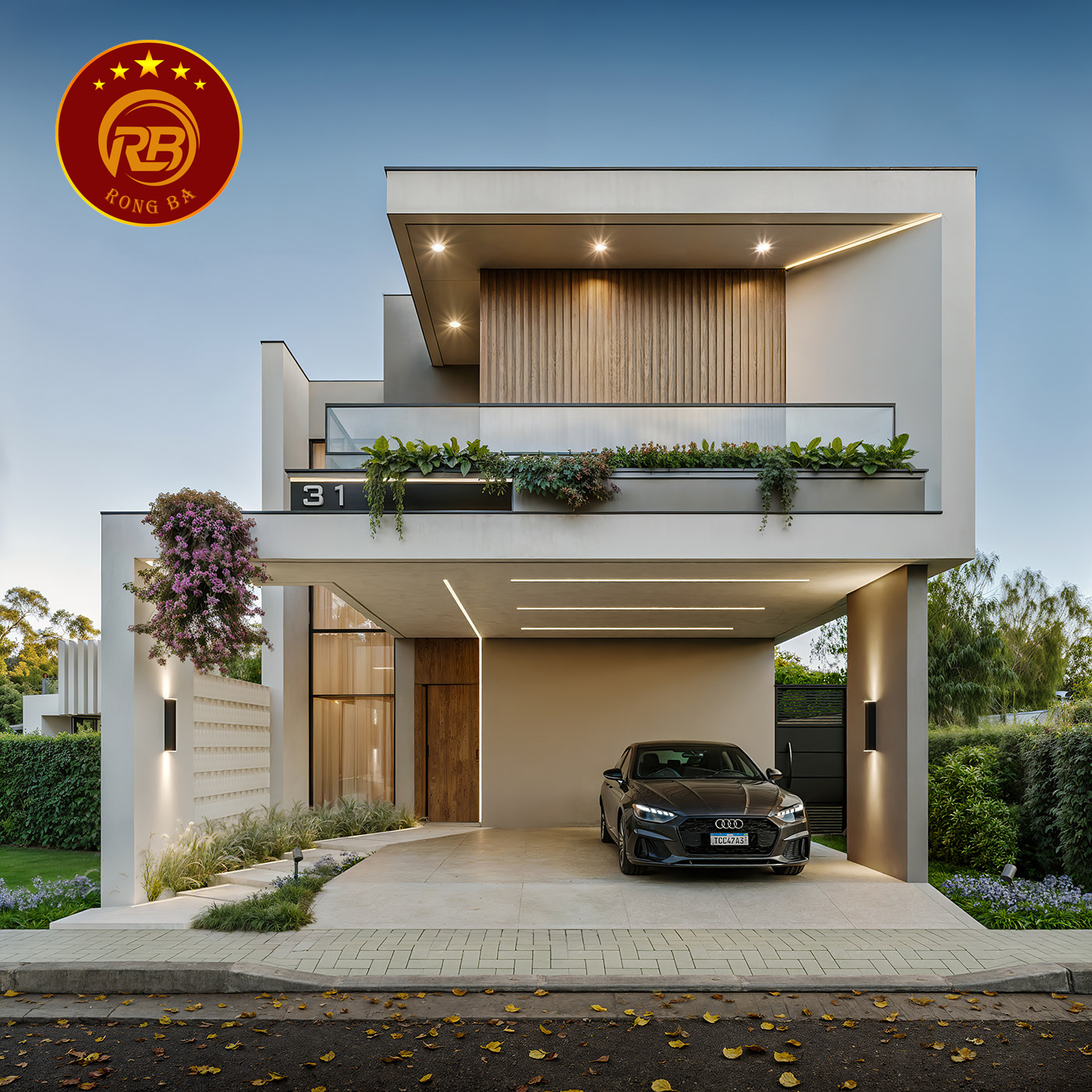 Gợi ý mẫu thiết kế nhà biệt thự 2 tầng 100m2 thẩm mỹ cao 12
