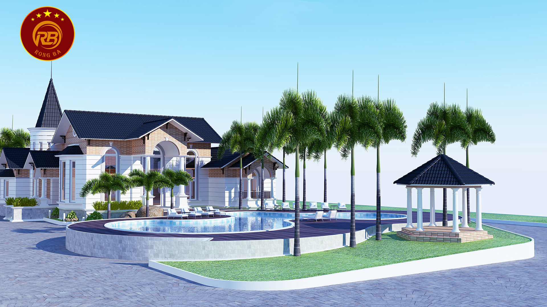 thiết kế biệt thự sân vườn đẹp 1