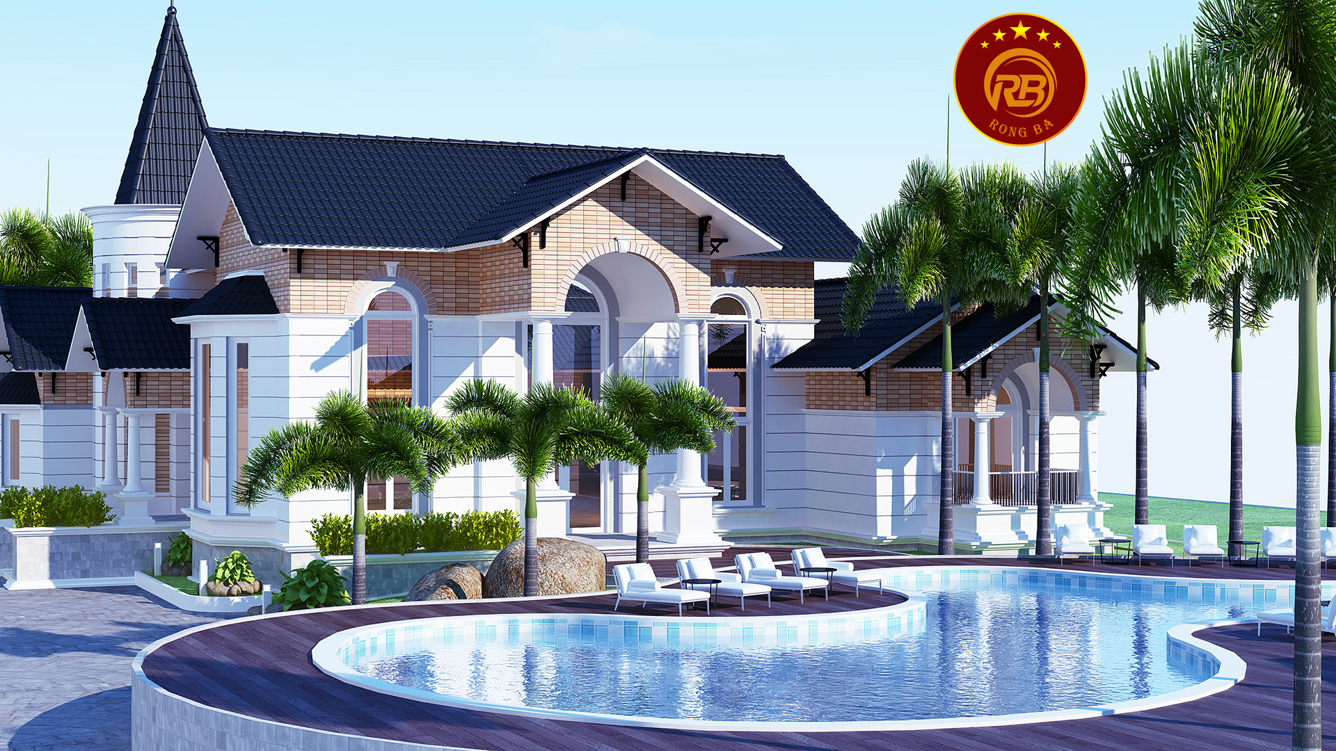 thiết kế biệt thự sân vườn đẹp 3