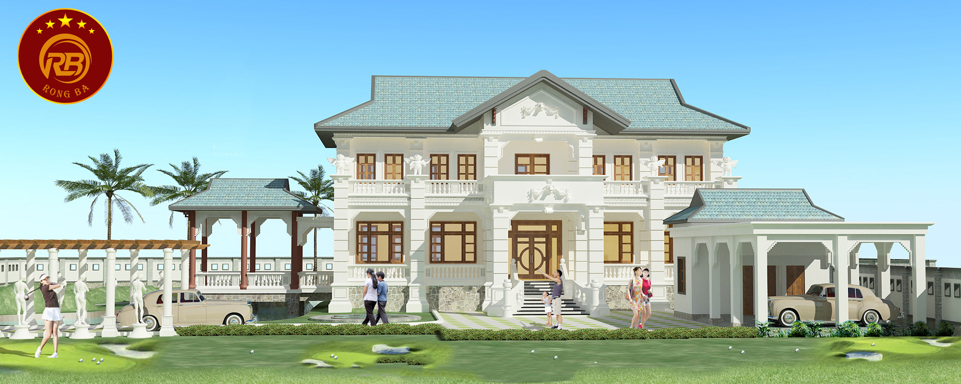 thiết kế biệt thự sân vườn đẹp 5