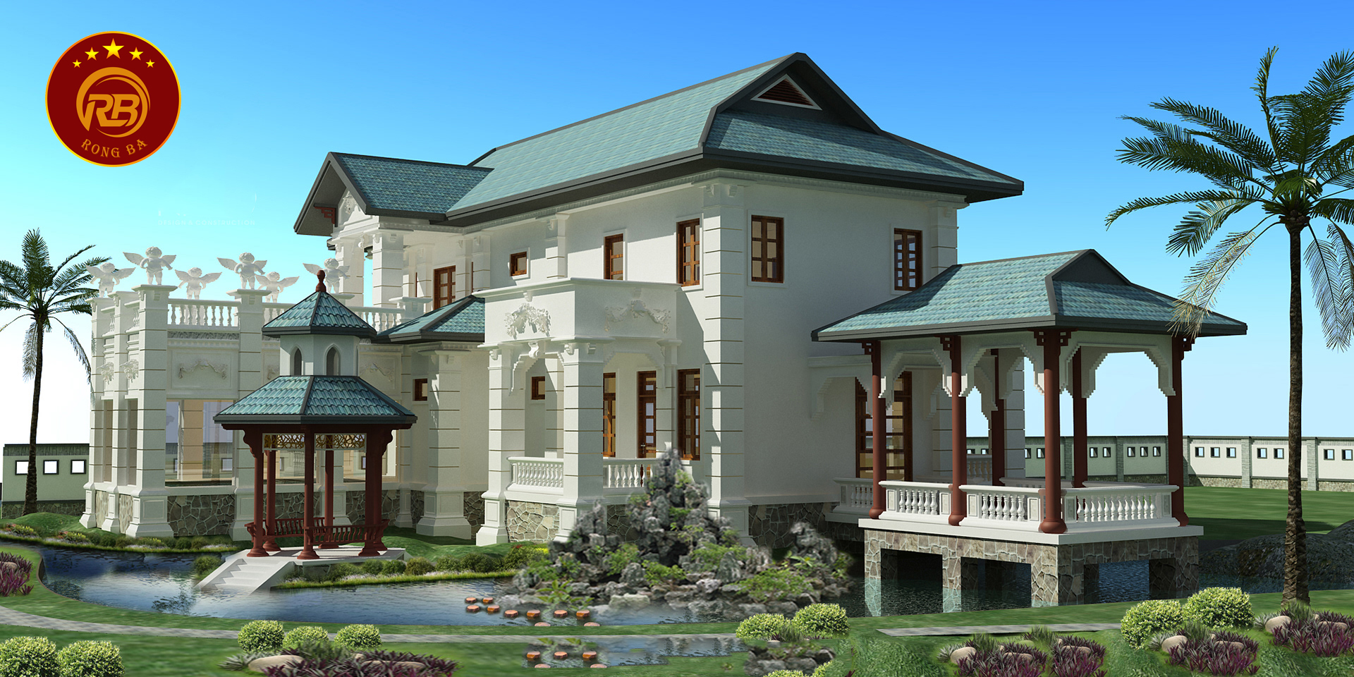 thiết kế biệt thự sân vườn đẹp 7