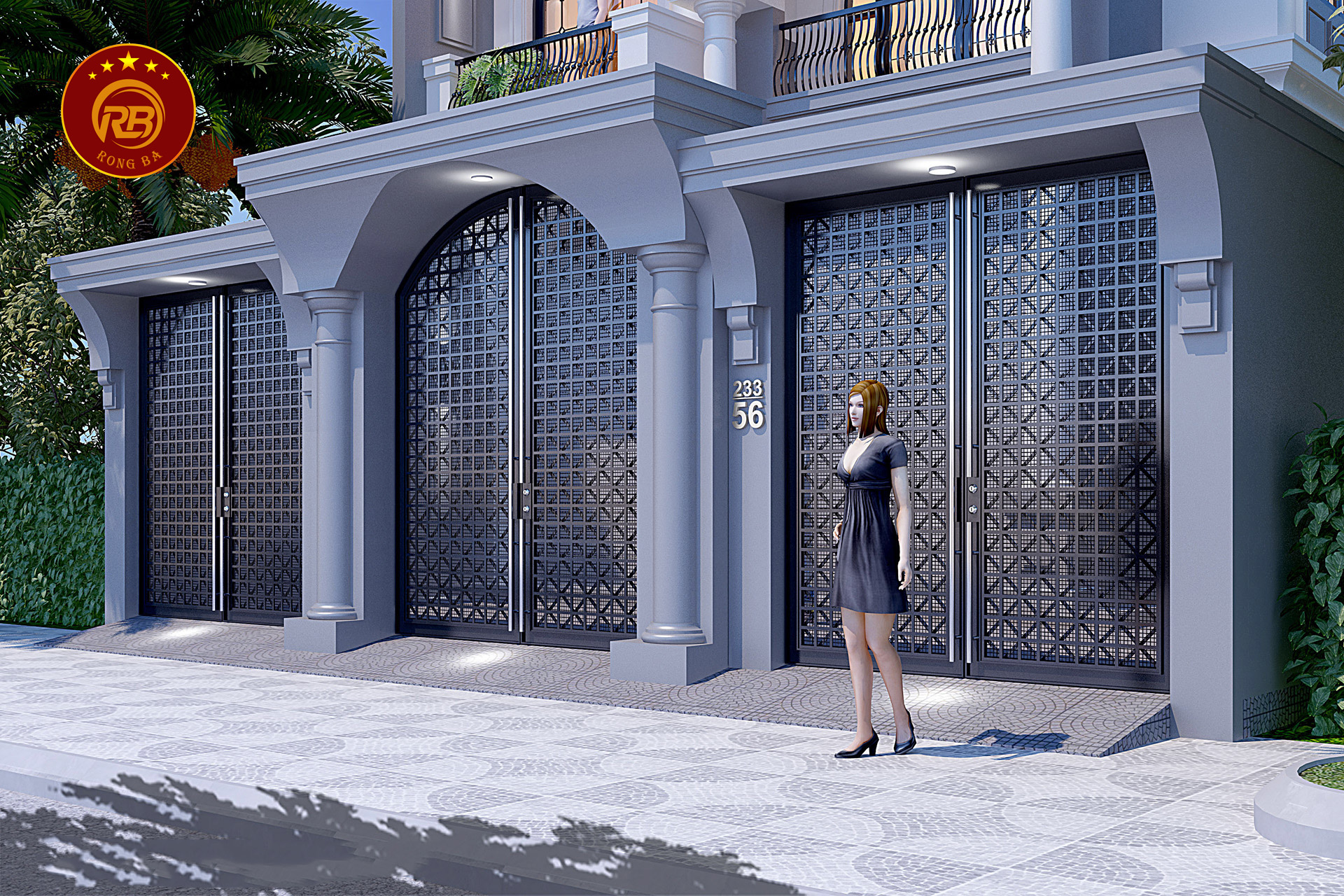 thiết kế biệt thự tân cổ điển 7