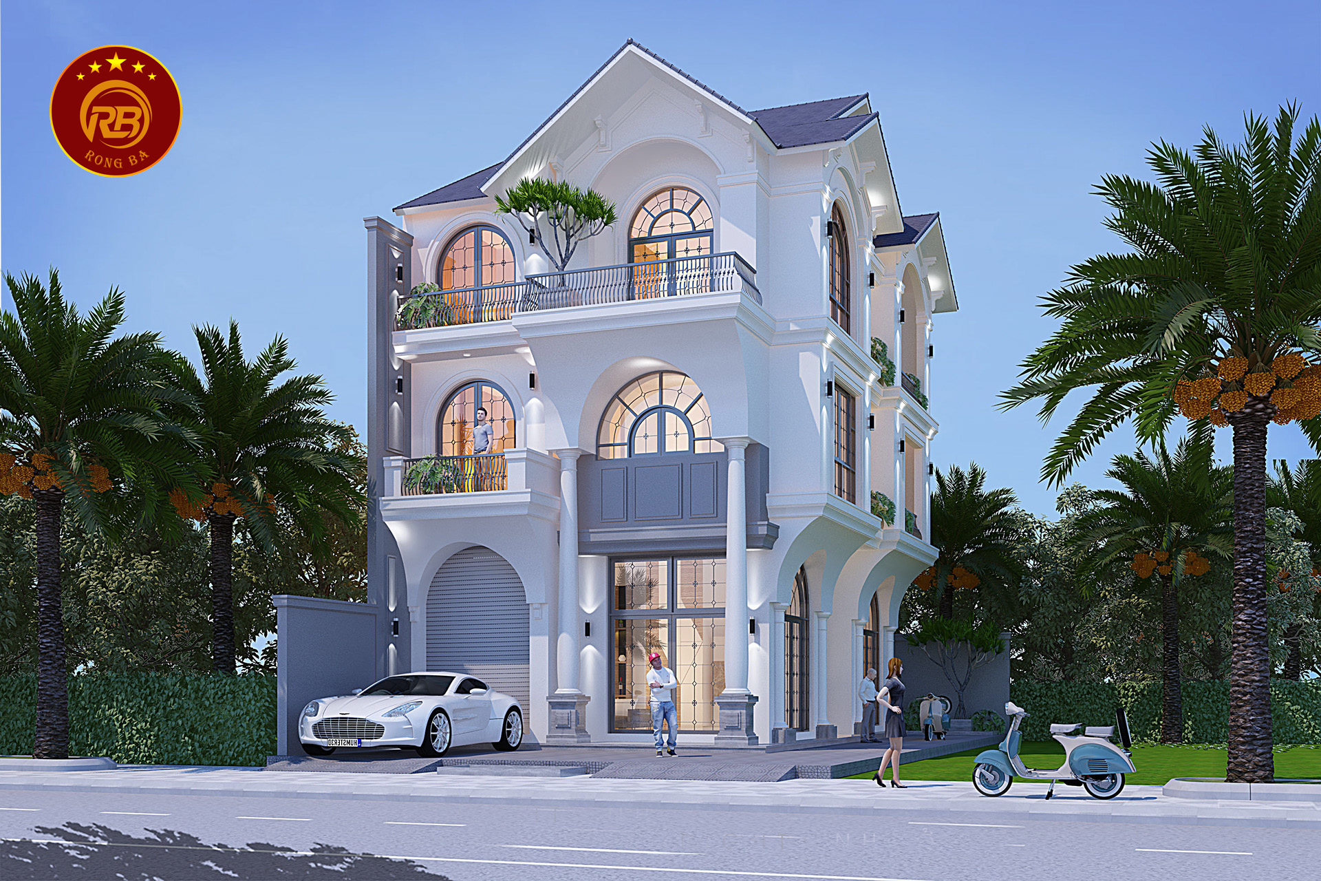 thiết kế biệt thự tân cổ điển